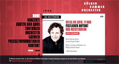 Desktop Screenshot of koelner-kammerorchester.de